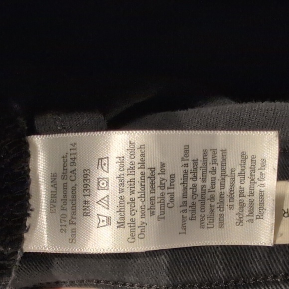 Everlane Black Straight Jeans Size 4R - Picture 6 of 7
